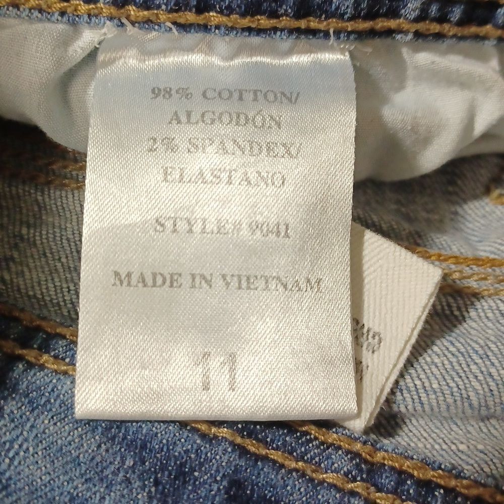 700354.....Eunina Straight leg Jeans Size 11, W30" 26"Inseam  8"Rise - Picture 6 of 6